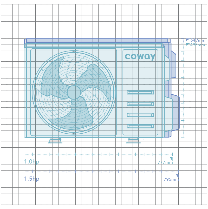 Dimensi unit luaran