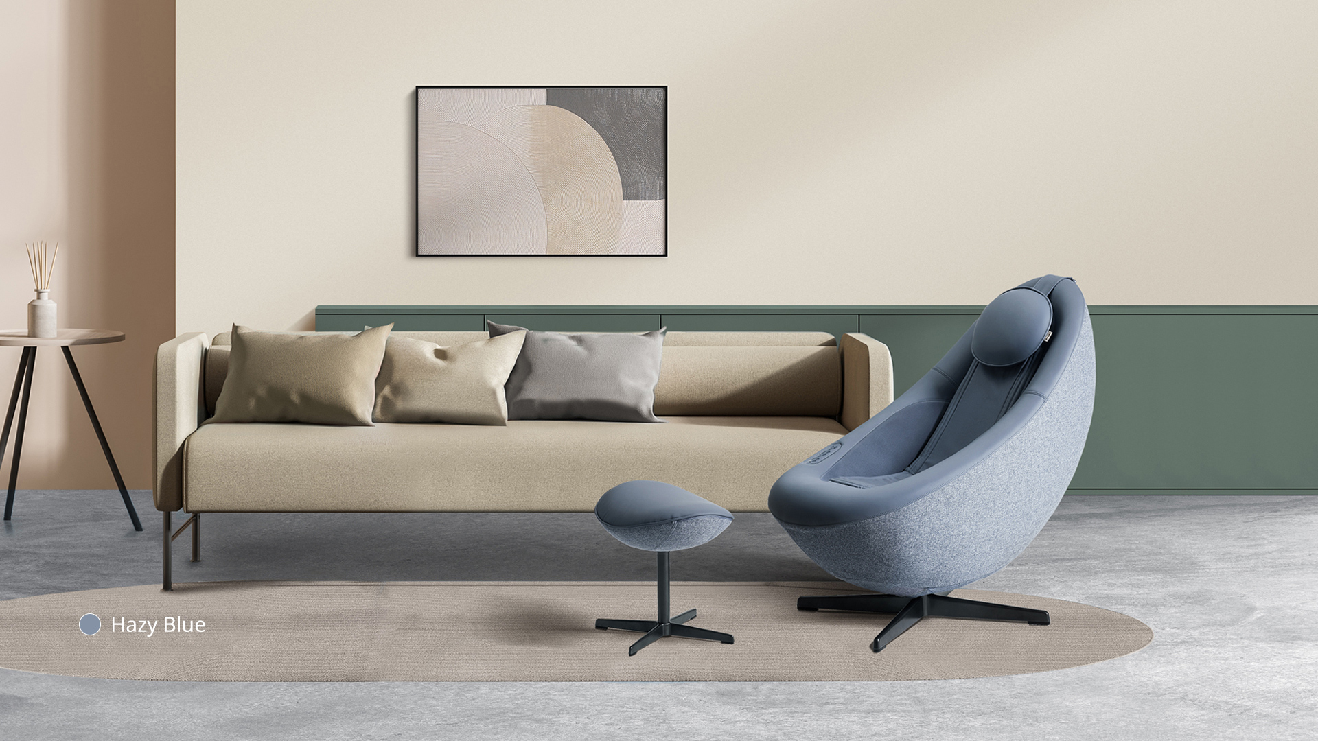 Coway BEREX PEBBLE warna Hazy Blue