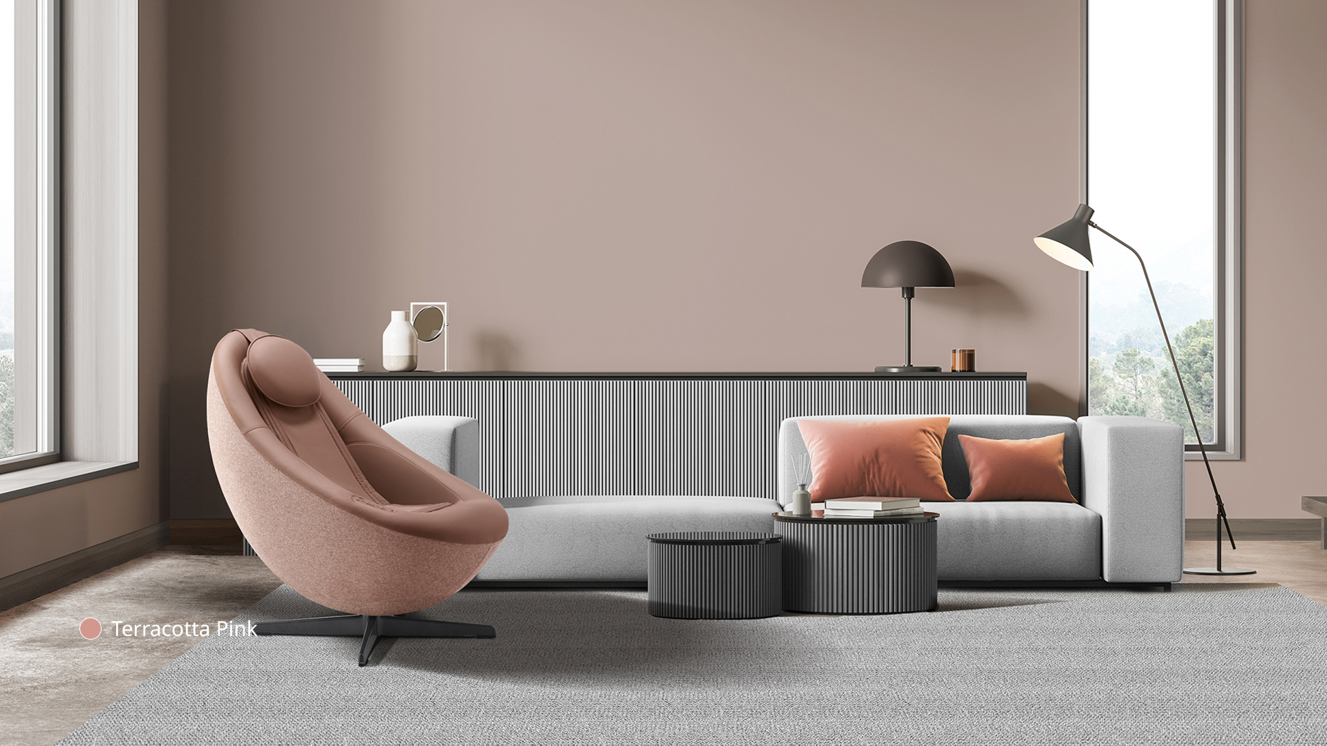 Coway BEREX PEBBLE warna Terracotta Pink