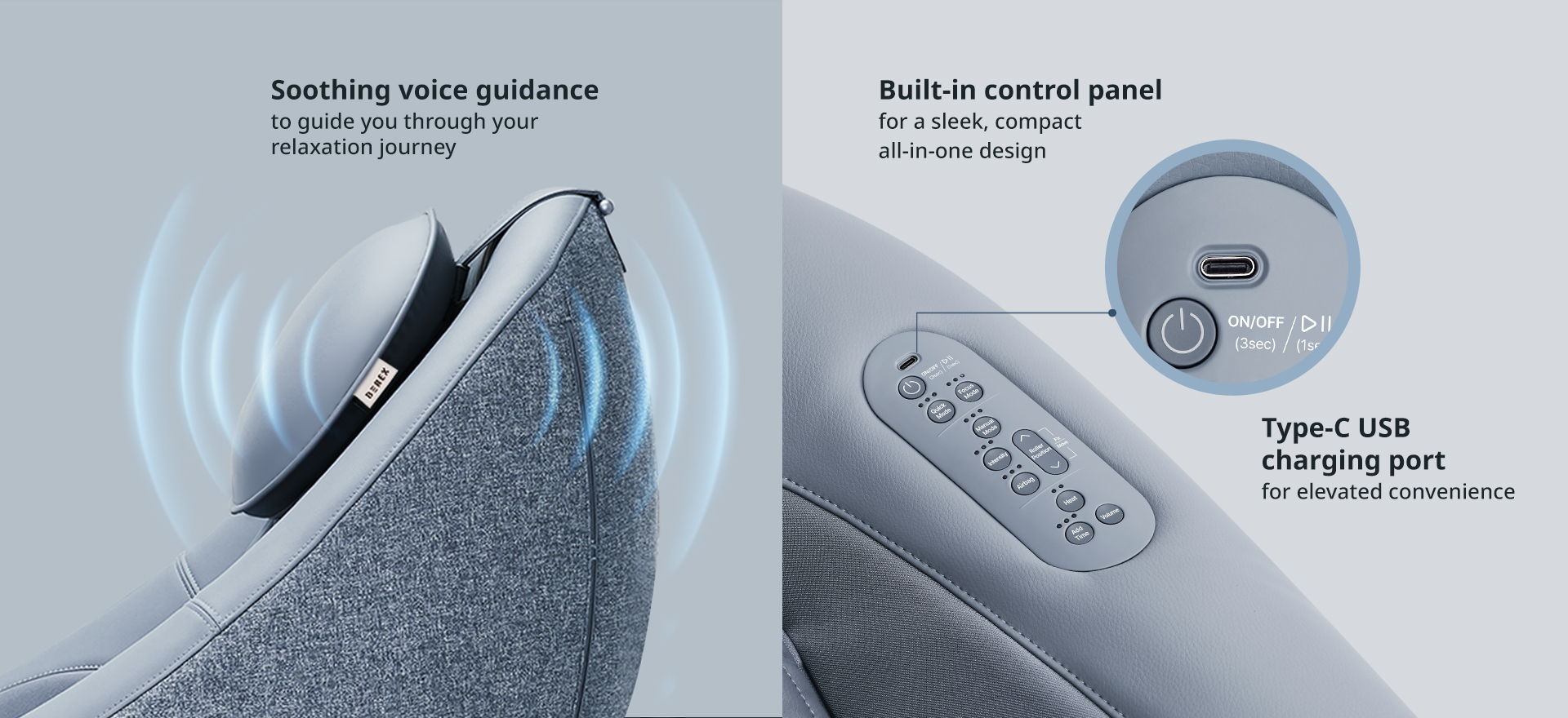 Voice guidance dan USB port Coway BEREX PEBBLE
