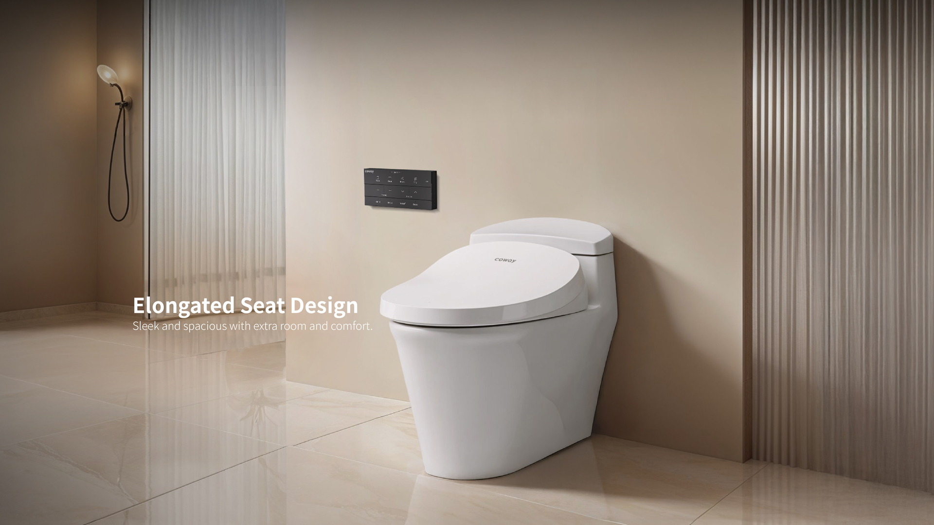 Reka bentuk tempat duduk elongated Flowlet Plus