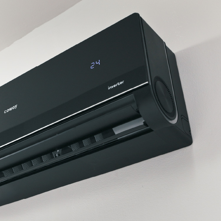 Reka bentuk hitam moden Coway P-Series