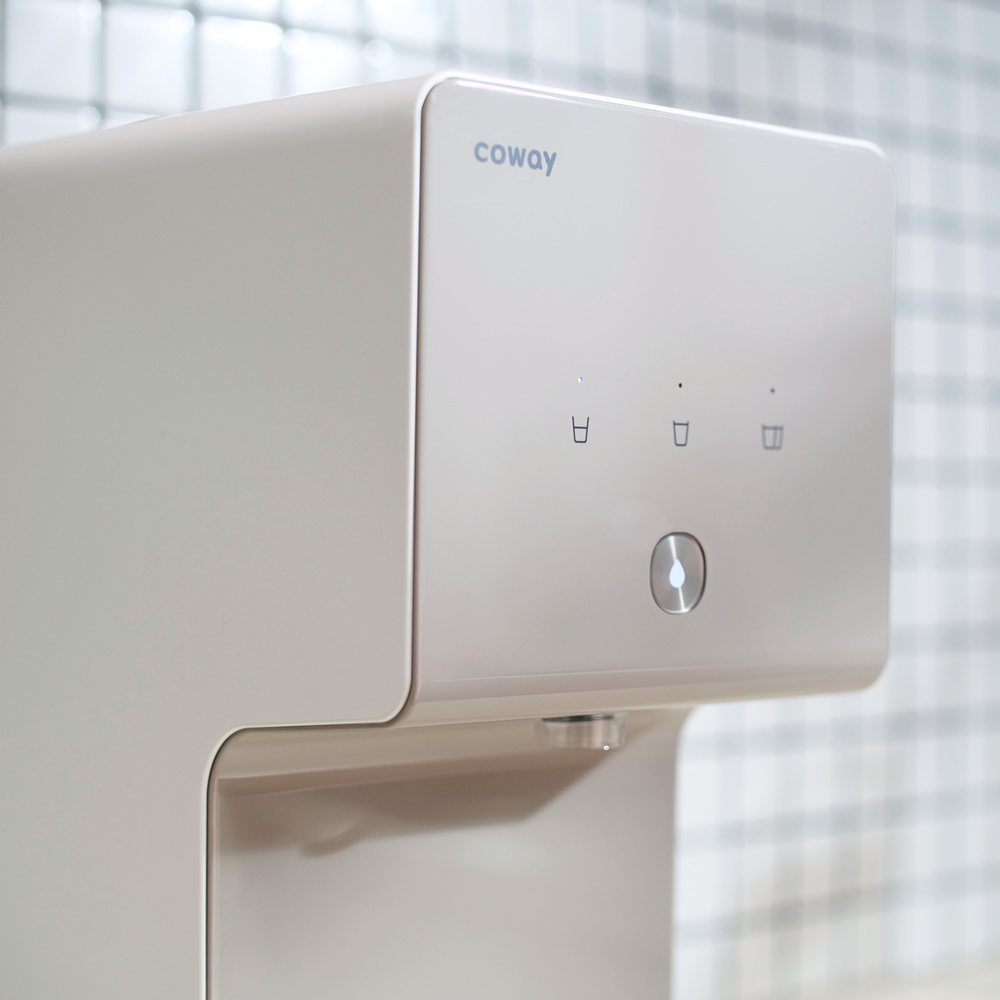 Close-up panel sentuhan Coway Cinnamon