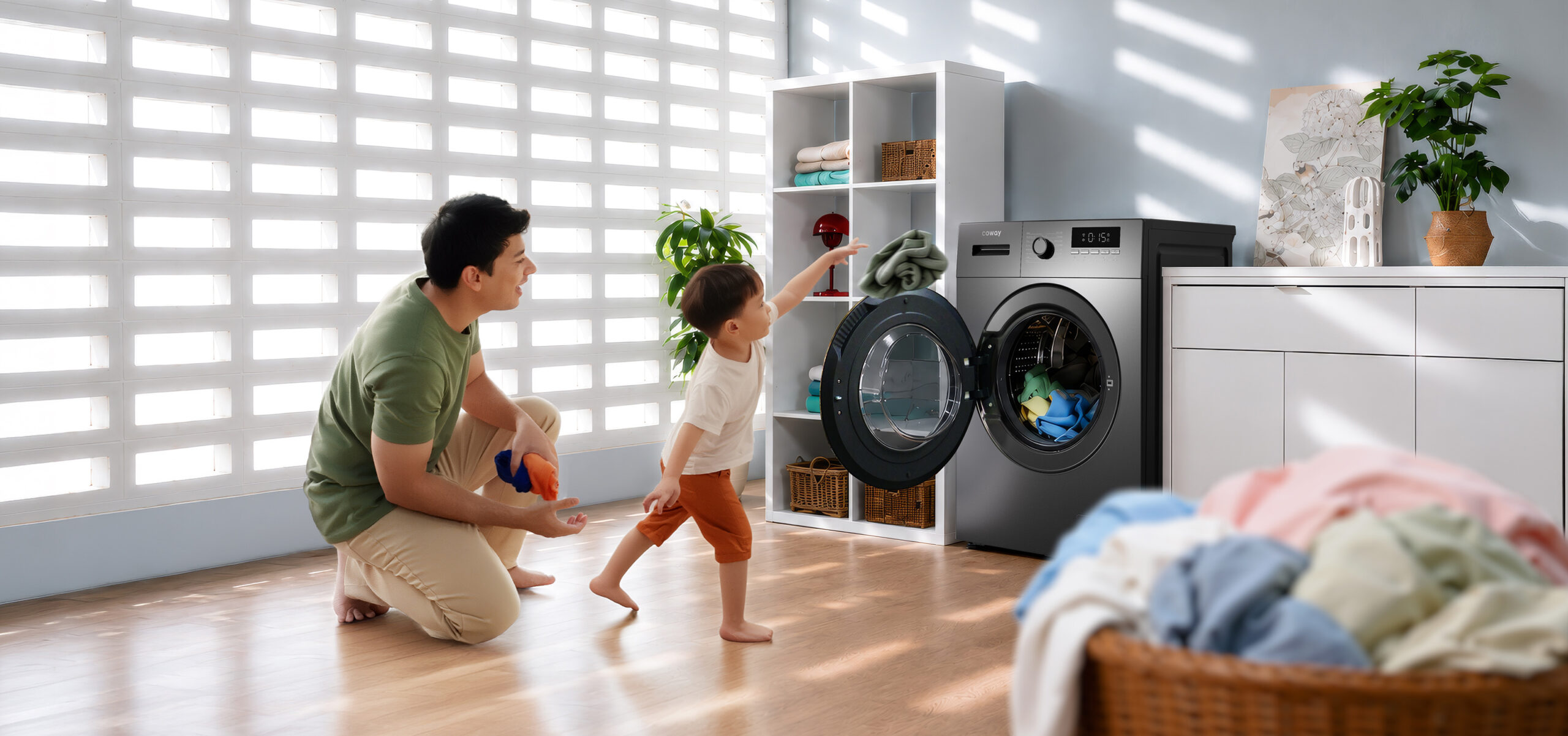 Reka bentuk Coway Front Load Washer 12KG